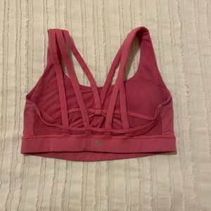 Lululemon dusty pink energy sports bra strappy size 6